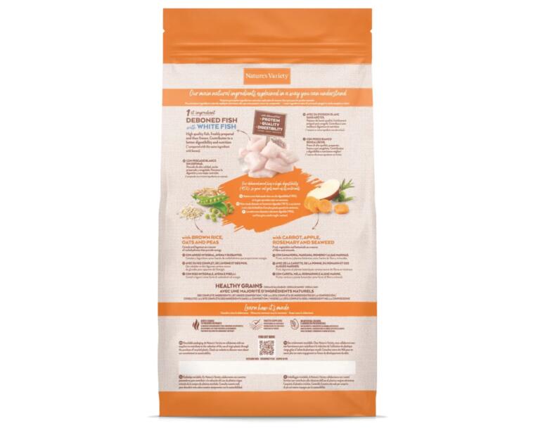 Nature's Variety Healthy Grain Adult Sterilized Peixe Branco