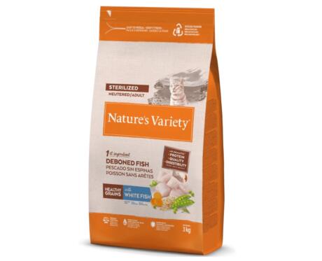 Nature's Variety Healthy Grain Adult Sterilized Peixe Branco