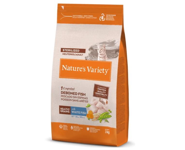 Nature's Variety Healthy Grain Adult Sterilized Peixe Branco