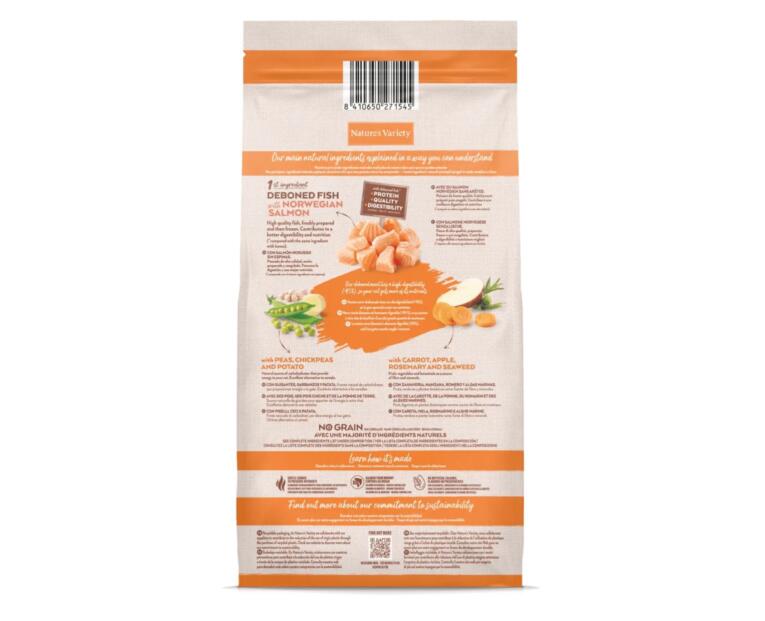 Nature's Variety No Grain Adult Salmão Norueguês