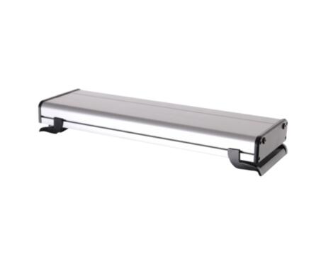 O suporte Sera LED fiXture Prateada permite, com as suas bases ajustáveis no plano horizontal, a aplicação dos sera LED X-Change Tubes em todos os aquários abertos com vidros de qualquer espessura.