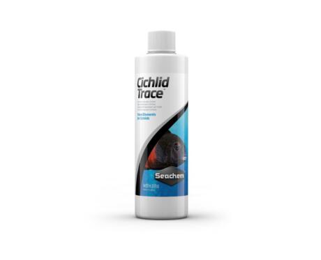 Seachem Cichlid Trace é um suplemento de oligoelementos para ciclídeos.