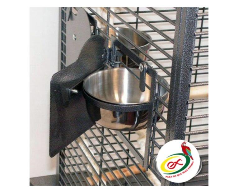 Gaiola Liverpool para papagaio comedouro