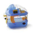 Gaiola para hamsters com contador de voltas azul