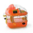 Gaiola para hamsters com contador de voltas laranja