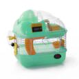 Gaiola para hamsters com contador de voltas verde