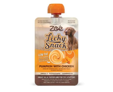 Snack Cremoso para cão de Abóbora e Frango Zoë Licky