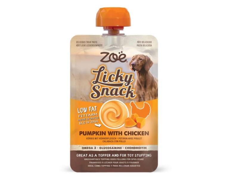 Snack Cremoso para cão de Abóbora e Frango Zoë Licky
