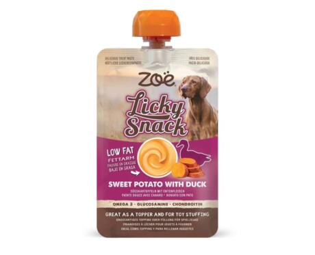 Snack Cremoso para cão de Batata-doce e Pato Zoë Licky