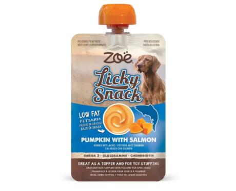 Snack Cremoso para cão de Abóbora e Salmão Zoë Licky