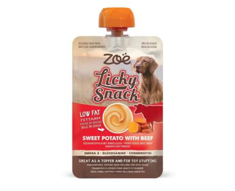 Snack Cremoso para cão de Batata-doce e Vaca Zoë Licky