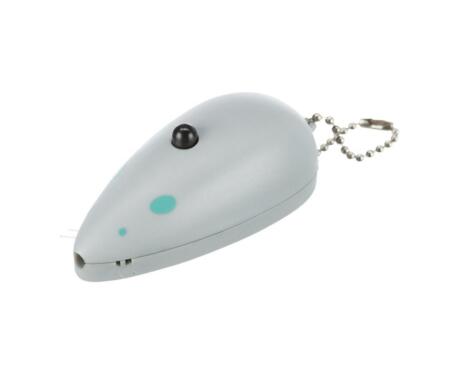Ratinho com luz laser a pilhas – brinquedo interativo para gatos