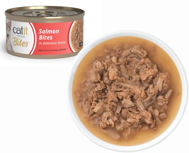 Se estás à procura de comida húmida para gatos que alie sabor e qualidade, então o Catit Cuisine Bites Salmão 75 g é a escolha ideal.