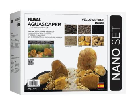 Fluval Aquascaper Kit Ámbar pedras e grava natural para aquários
