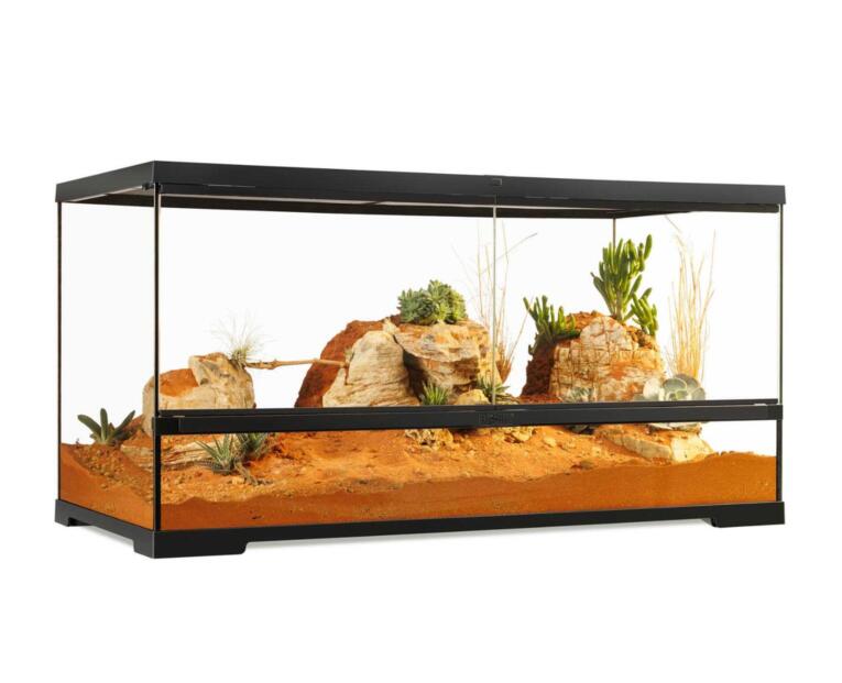 Terrário Exo Terra Large Wide 90×45×45 cm para répteis