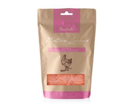 Fatias de Frango 80 g – snack natural para cão adulto Ferribiella
