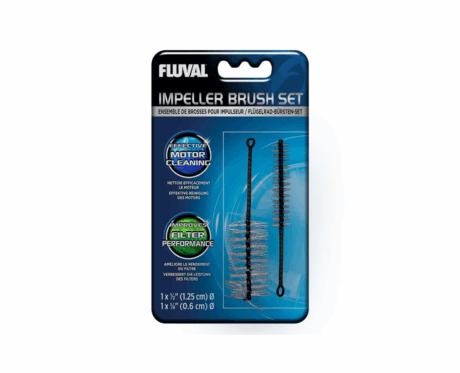 O Fluval Impeller Brush Set (Conjunto de escovas impulsoras) é um conjunto de duas escovas práticas e resistentes, especialmente desenvolvido para a limpeza das hélices e rotor de filtros Fluval. Com estas escovas, a manutenção do aquário torna-se simples, rápida e eficaz.