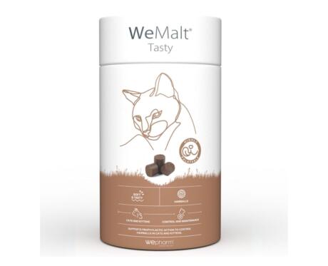 Wemalt Tasty 30 Chews suplemento bolas de pelo gatos