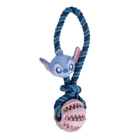 Brinquedo Stitch com bola e corda para cães