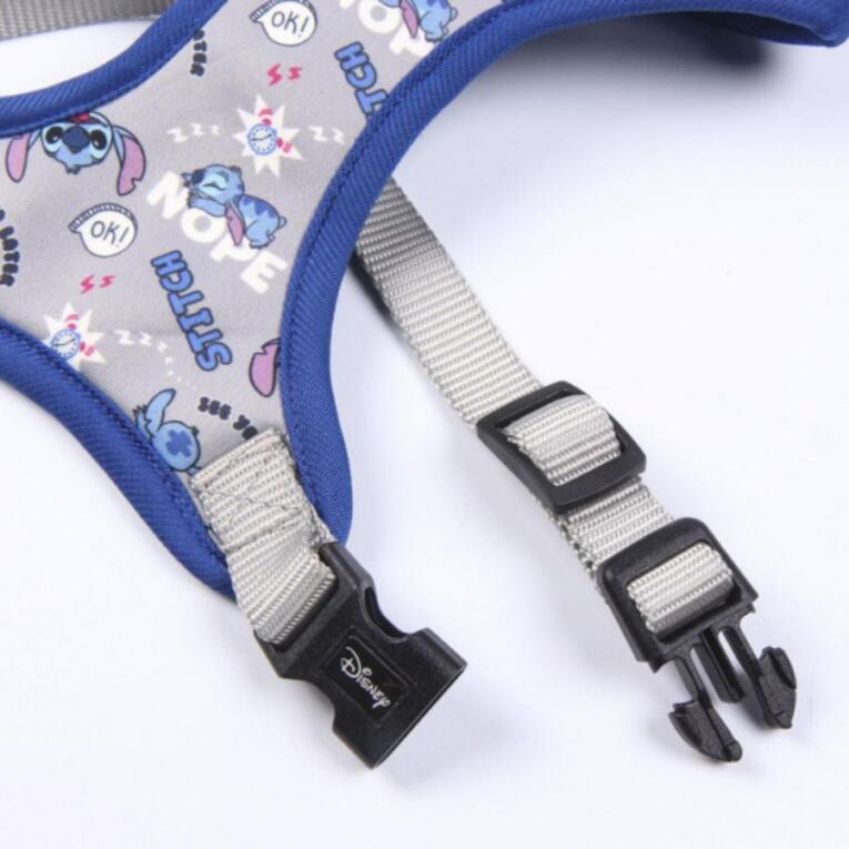 Peitoral reversível “Stitch” para cão – dois estilos num só acessório