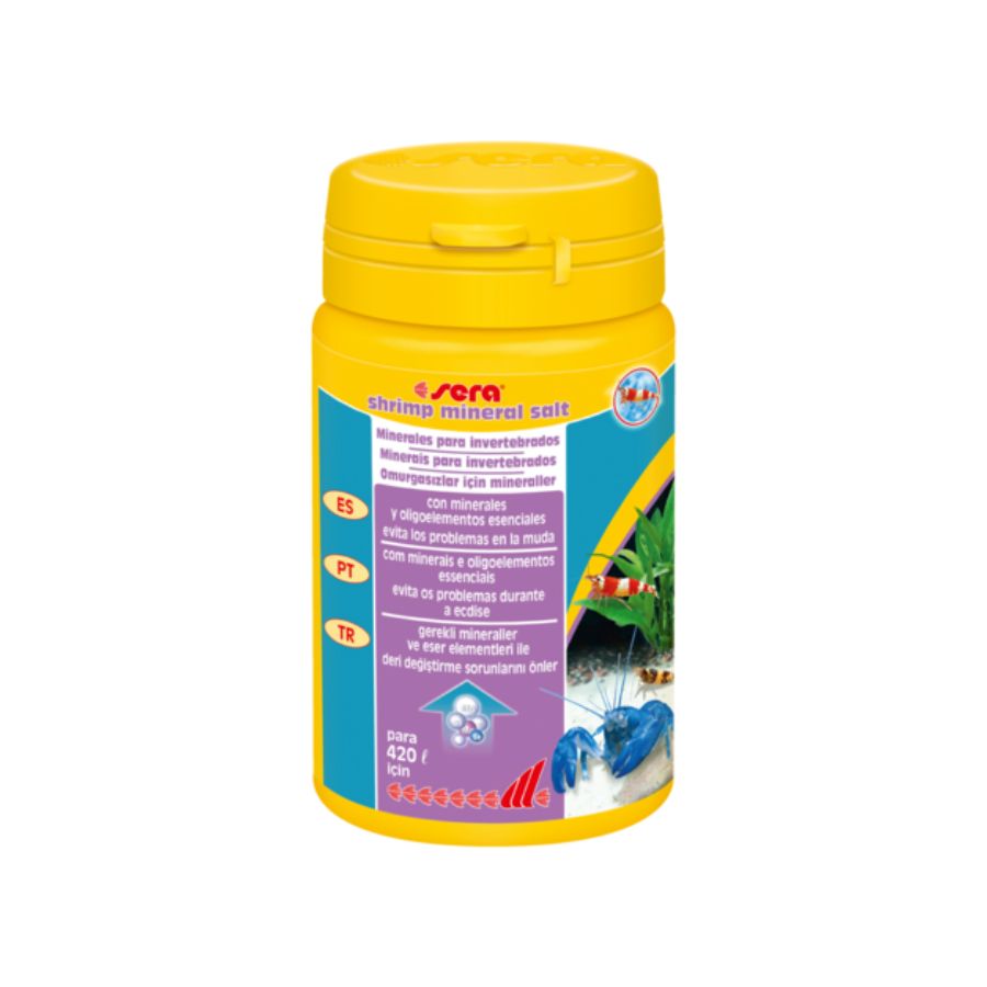 Sera Shrimp Mineral Salt – Sales Minerales para Camarones y Crustáceos de Agua Dulce