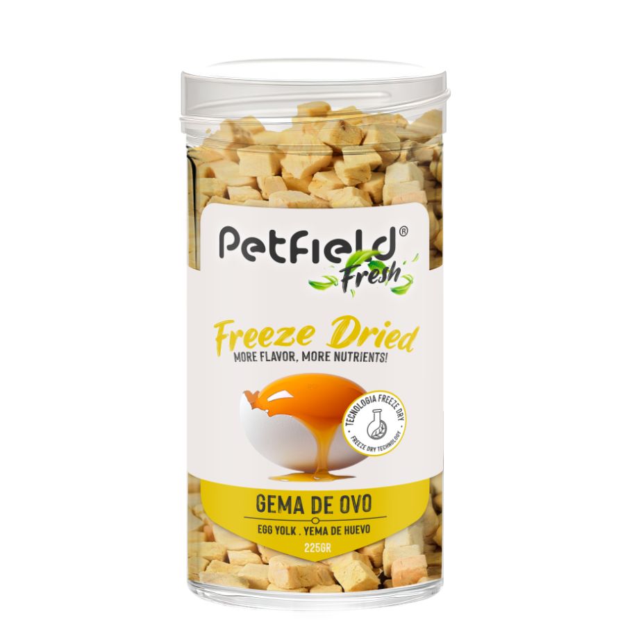 Petfield Fresh Freeze Dried Egg Yolk 225g – Snack Liofilizado para Cães