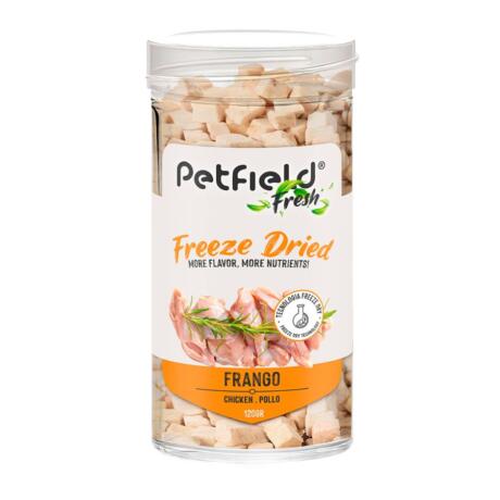 Petfield Fresh Freeze Dried Frango 120g snack liofilizado para cães