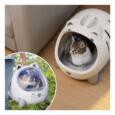 Transportadora gatos Catit PIXI branca com grelha frontal