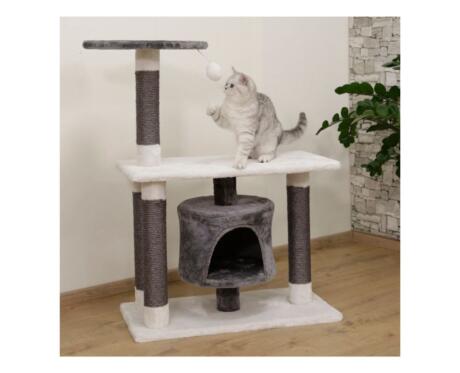 🐾 Arranhador torre para gatos: compacto, funcional e confortável O arranhador torre Jade Darklight para gatos Kerbl é a solução ideal para quem procura um espaço compacto e confortável para o seu felino. De facto, este arranhador torre para gatos combina uma estrutura estável, uma casinha acolhedora e superfícies resistentes para arranhar. Além disso, com uma altura de 96 cm, adapta-se facilmente a qualquer divisão. Assim, é perfeito para apartamentos ou espaços mais reduzidos. 🏠 Casinha confortável para descanso Por um lado, este arranhador com casinha para gatos inclui uma área fechada com cerca de 32 cm de diâmetro, ideal para relaxar. Por outro lado, proporciona um espaço seguro e acolhedor. Dessa forma, o seu gato pode descansar com total conforto. ✔ Casinha com Ø 32 cm ✔ Espaço privado ✔ Ideal para relaxar 🪵 Postes em sisal para arranhar O arranhador com sisal para gatos inclui postes com cerca de 8 cm de diâmetro, revestidos com material resistente. Além disso, permite afiar as unhas de forma natural. Assim, ajuda a proteger os móveis e promove hábitos saudáveis. ✔ Sisal resistente ✔ Mantém unhas saudáveis ✔ Protege os móveis 🧗 Estrutura estável com base ampla Este arranhador compacto para gatos inclui uma base de 70 x 35 cm, garantindo estabilidade durante o uso. Por isso, é adequado para gatos ativos. Além disso, proporciona segurança durante a brincadeira. ✔ Base estável ✔ Estrutura robusta ✔ Ideal para uso diário 🏡 Design moderno para qualquer espaço O arranhador moderno para gatos apresenta um design discreto e elegante. Assim, integra-se facilmente na decoração da casa. Além disso, é fácil de posicionar em qualquer divisão. ✔ Design elegante ✔ Fácil integração ✔ Ideal para espaços pequenos 🐱 Bem-estar e atividade diária Este móvel para gatos estimula o movimento, reduz o stress e melhora o bem-estar geral do animal. Por isso, é uma excelente escolha para o dia a dia. ✔ Estimula o exercício ✔ Reduz o stress ✔ Promove bem-estar 📌 Recomendações 👉 Descubra mais opções em arranhadores para gatos. 👉 Veja também brinquedos para gatos. Arranhador torre Jade Darklight para gatos com casinha