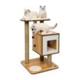 Arranhador Vesper Nogal Catit com esconderijo para gatos