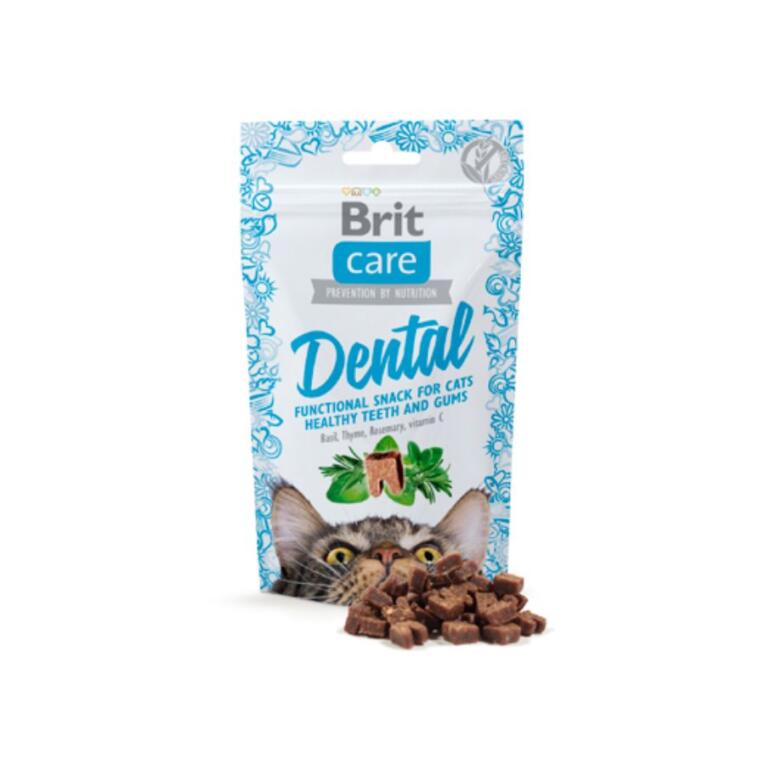 Embalagem de snacks dentais Brit Care Snack Dental Gato para gatos.