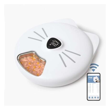 Catit PIXI Smart 6 comedouro inteligente automático para gatos em inox