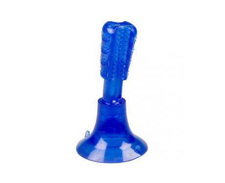 Escova de borracha para cães Duvo Plus com ventosa limpeza dentária