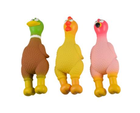 Galinha de látex com som para cães Duvo Plus