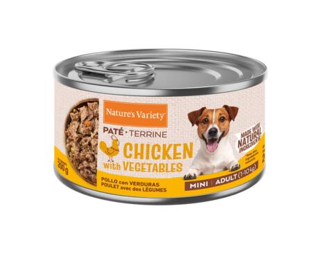 Alimento húmido Nature's Variety Paté Mini Frango e Legumes 200g.