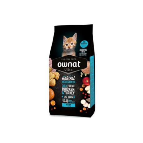A Ração Ownat Ultra Kitten é a solução nutricional de excelência para o início de vida do seu novo companheiro. 