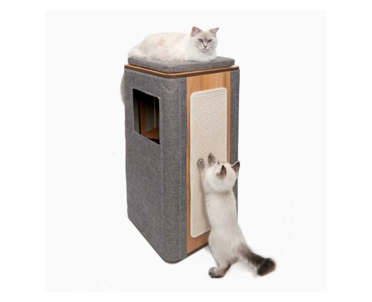 Arranhador Vesper Cubo Tower Catit para gatos com níveis