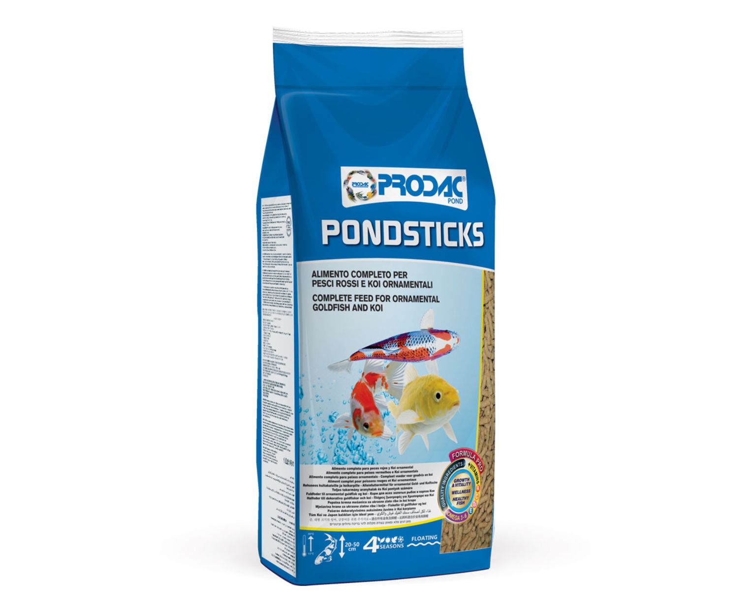 Prodac Pond Sticks Alimento Completo em Sticks para Peixes de Lago