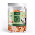 Frasco de snacks liofilizados de carne de cavalo natural Kaudas de 80g para cães.