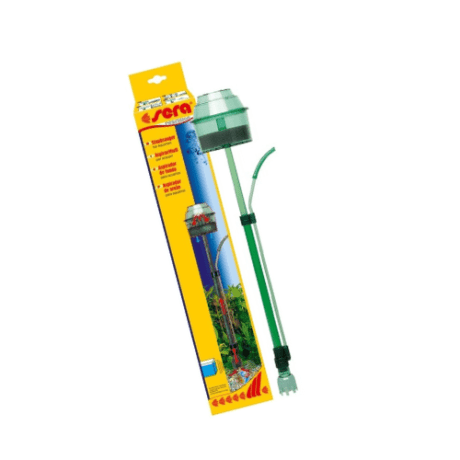 Sera Aspirador de Areão remove cuidadosamente lodo e sujidade do fundo do aquário sem mudança de água. A limpeza do seu aquário é importante para a saúde dos seus peixes, portanto com o Sera Aspirador pode sugar vários poluentes que contém amónia, nitritos ou nitratos.