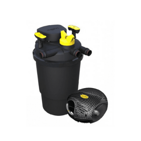 Os Filtro Laguna Pressure-Flo UV + Bomba Laguna Max-Flo oferece importantes funções de filtragem de água, essenciais para a manutenção diária dos tanques: filtragem mecânica e esterilização por UVC. Tudo isso para produzir um ambiente claro, limpo e saudável para lagos de até 14.000 litros.